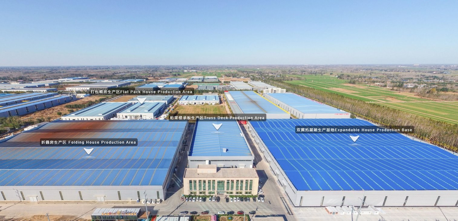 Factory aerial view