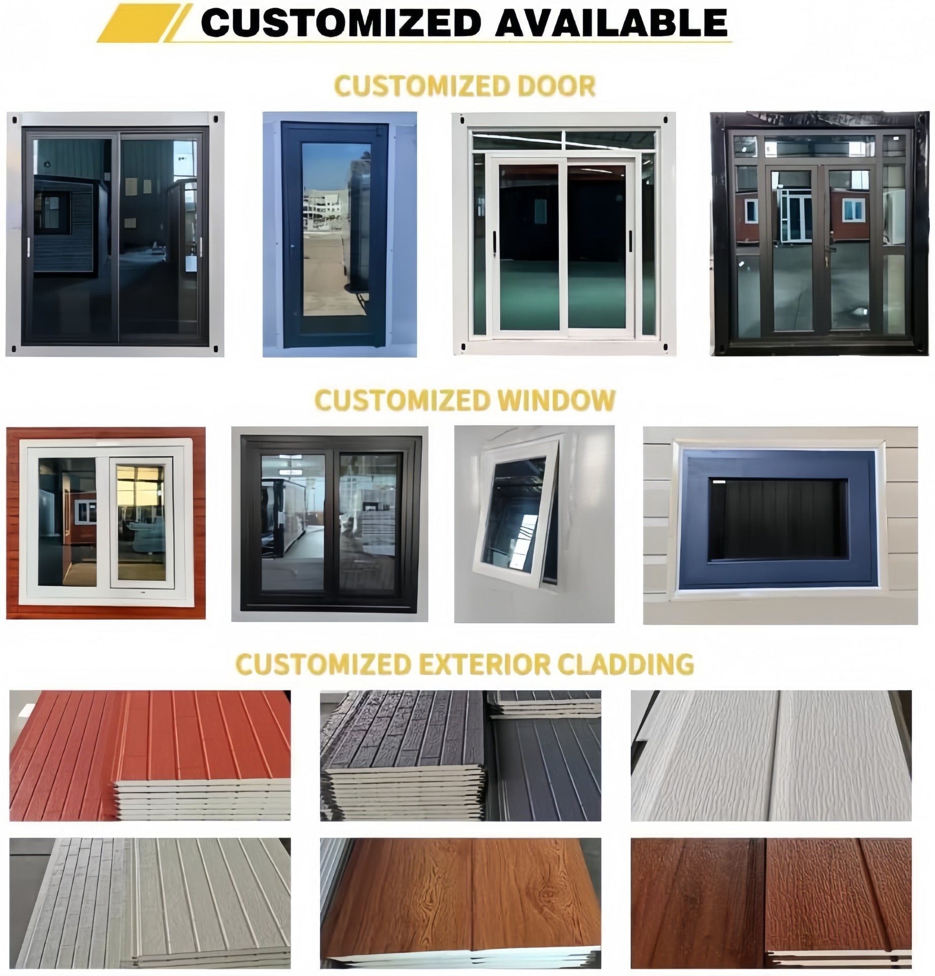 Window and door options
