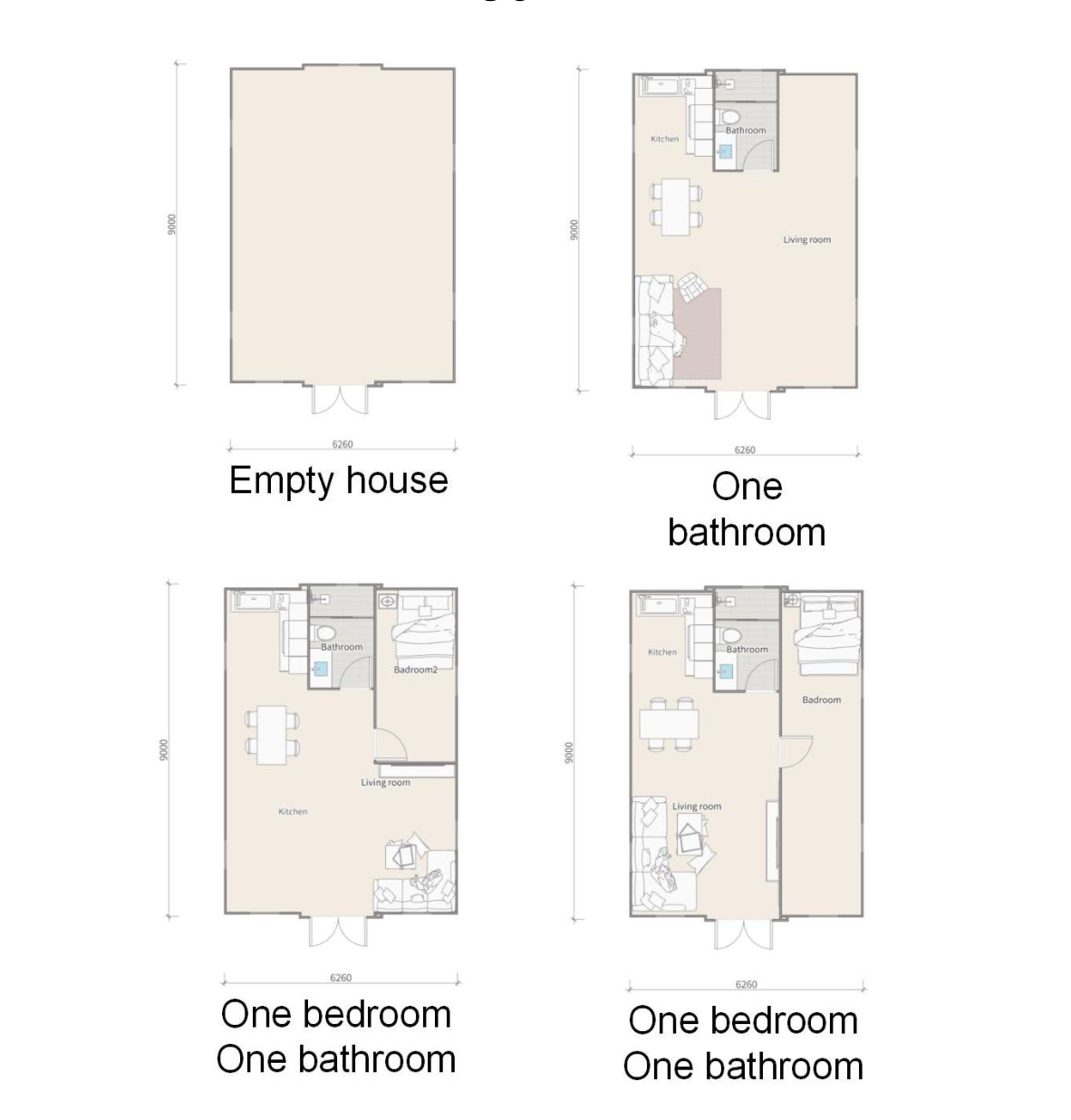 30FT floor plan variants 1