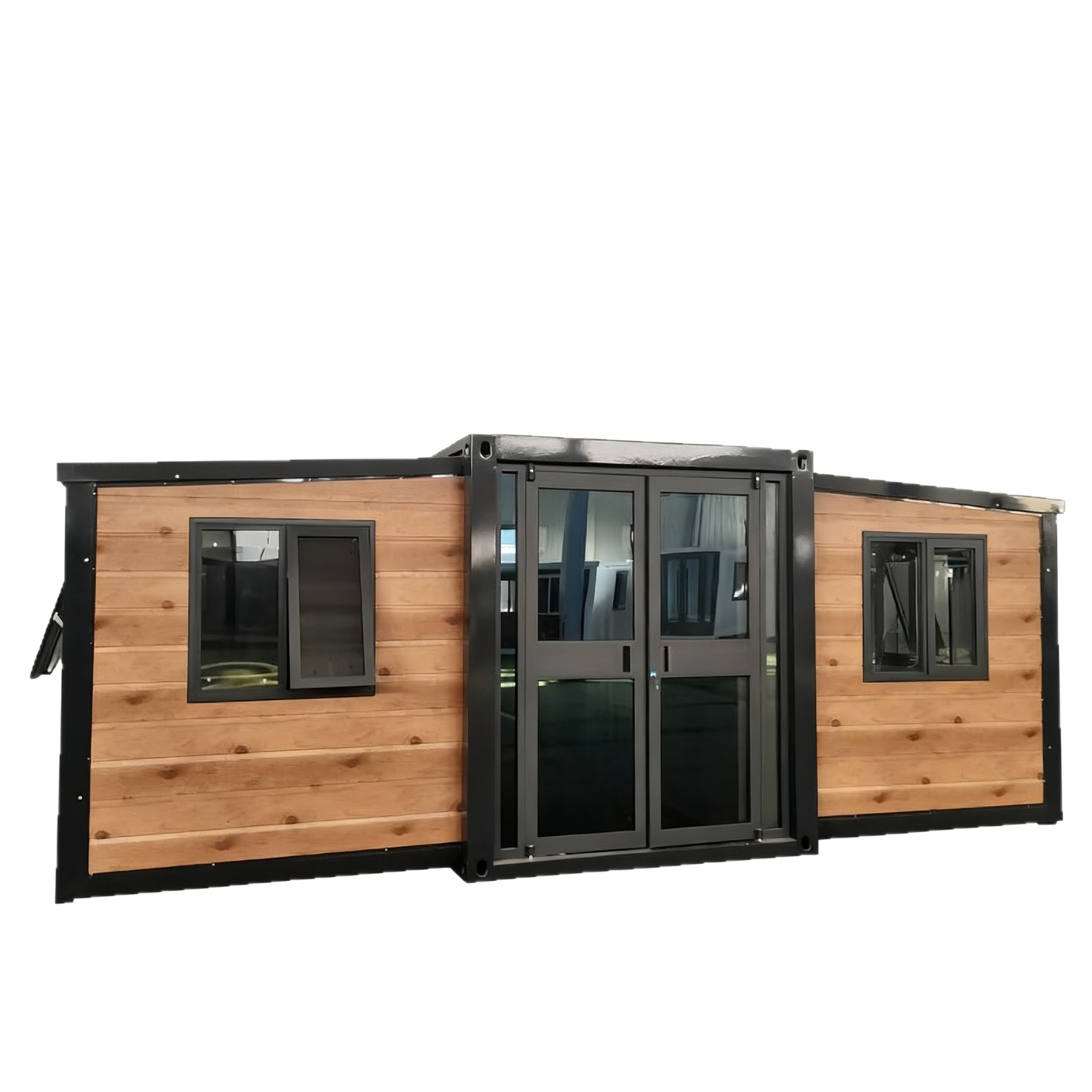 20FT Brown Gable Roof Folding Container House
