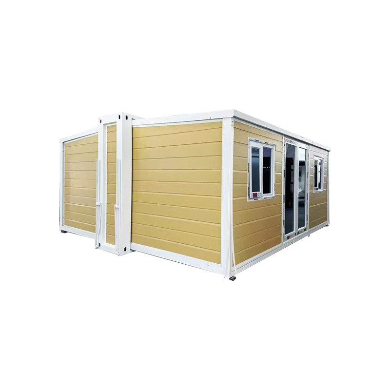 20FT Wood-Grain Real Site Folding Container House