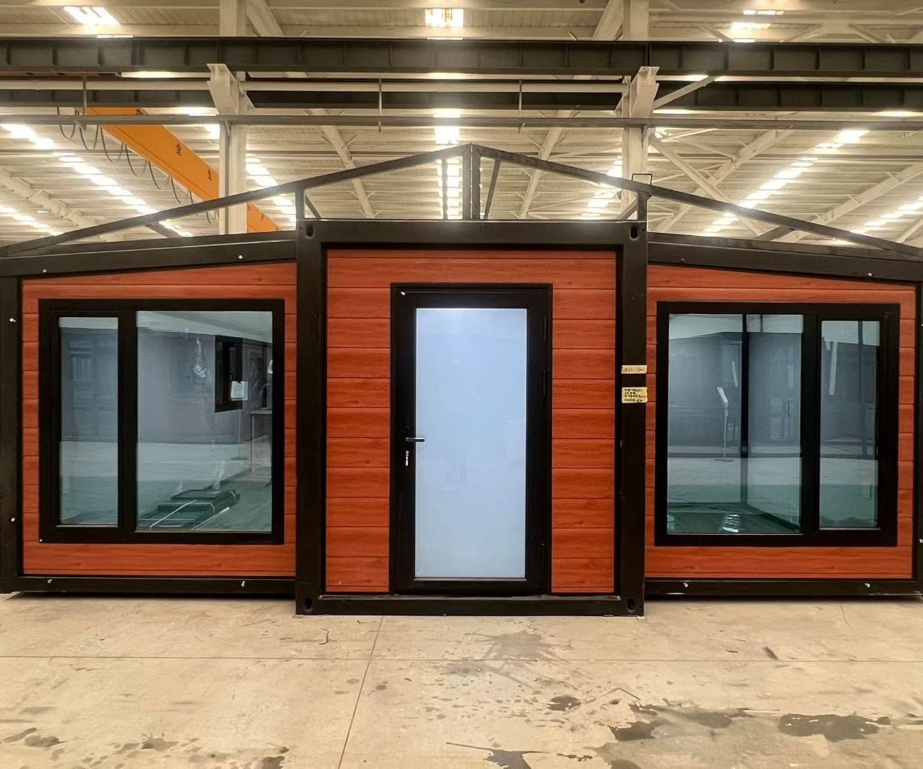 20FT Wood-Grain Workshop Folding Container House