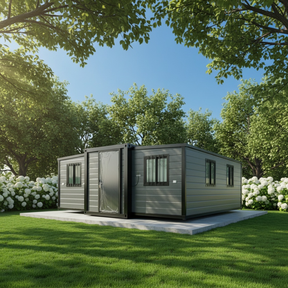 20FT Grey Panel Folding Container House for Gardens