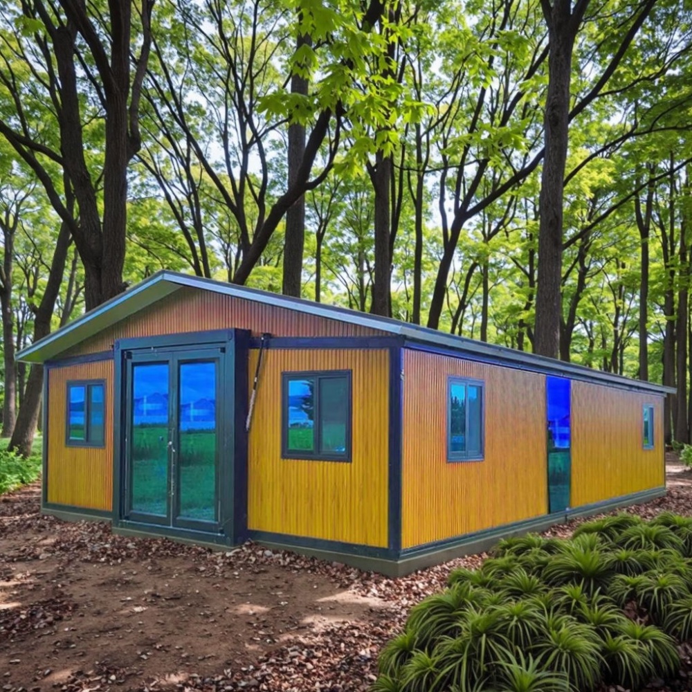 20FT Golden Gable Roof Folding Container House