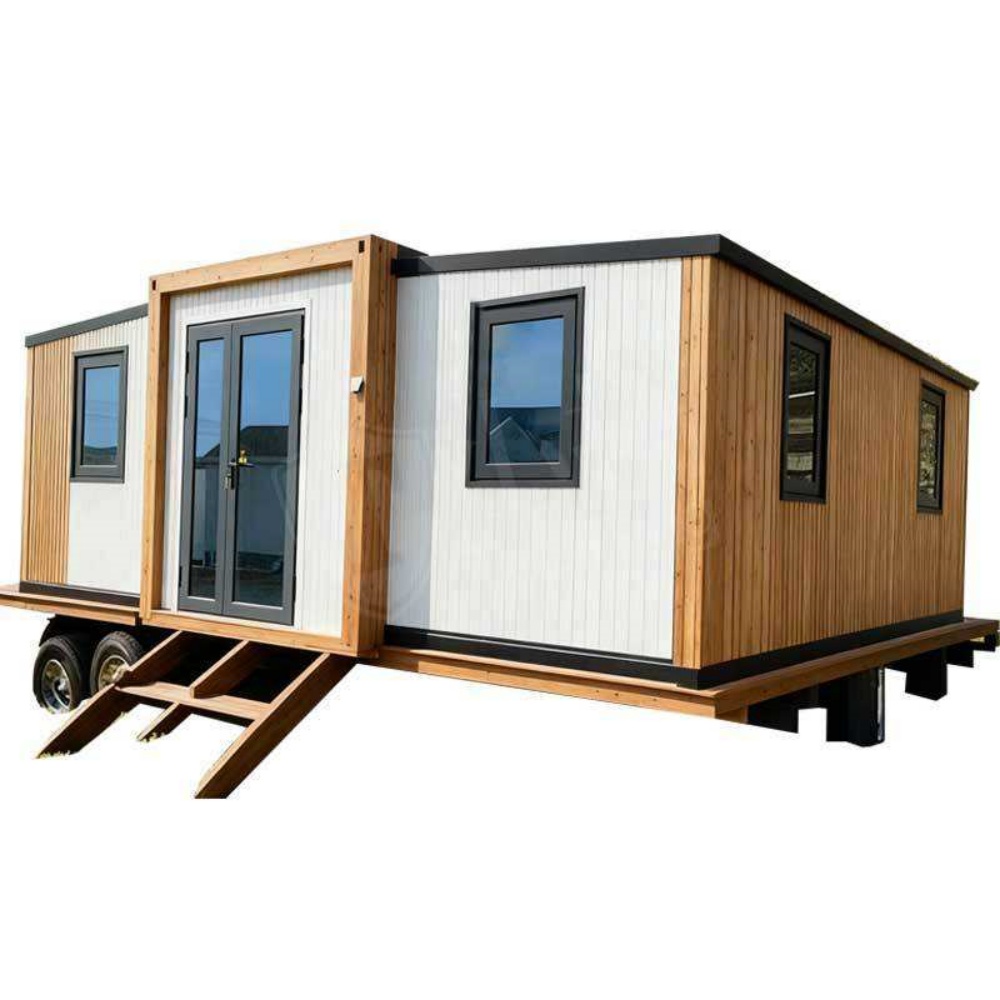 20FT Mobile Tiny House on Wheels with Wood Siding
