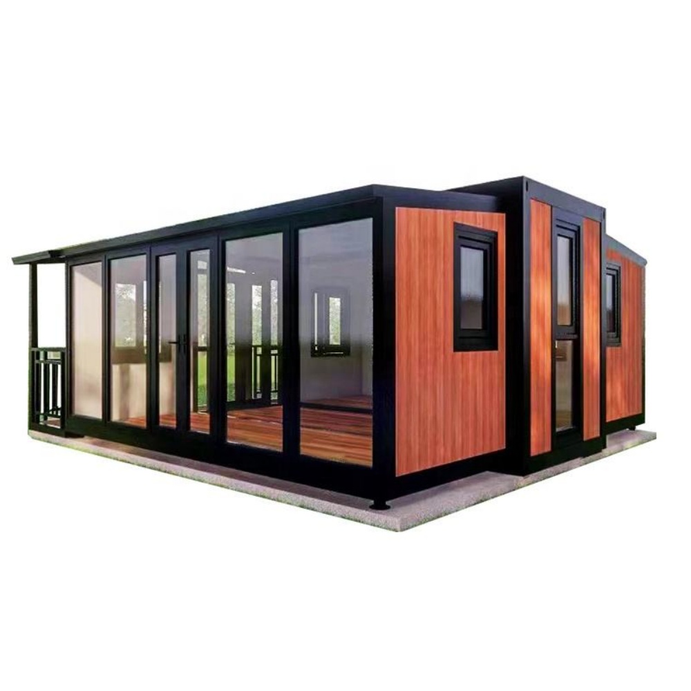 20FT Grey Folding Container Cabin on Adjustable Legs