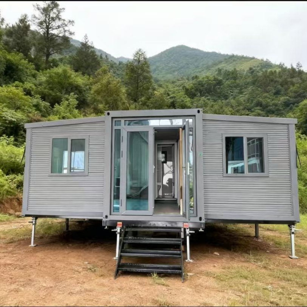 20FT Teak Wood-Grain Folding Container House for Dealers